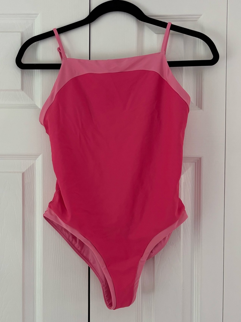 Athleta Girls Pink Two-Tone One Piece Swimsuit